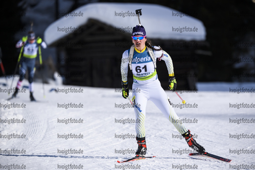 08.02.2020, xkvx, Biathlon IBU Cup Martell, Sprint Damen, v.l. Bruna De Moura (Brazil) in aktion / in action competes