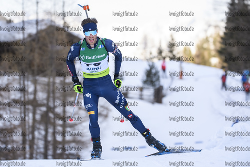 08.02.2020, xkvx, Biathlon IBU Cup Martell, Sprint Herren, v.l. Michael Durand (Italy) in aktion / in action competes