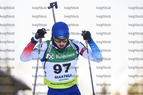 08.02.2020, xkvx, Biathlon IBU Cup Martell, Sprint Herren, v.l. Jeremy Finello (Switzerland) in aktion / in action competes