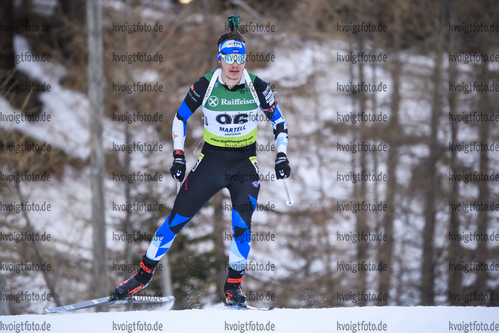 08.02.2020, xkvx, Biathlon IBU Cup Martell, Sprint Herren, v.l. Juri Uha (Estonia) in aktion / in action competes