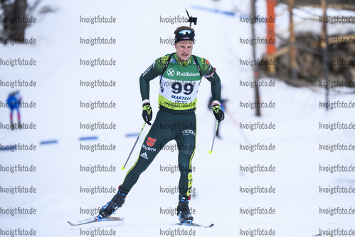 08.02.2020, xkvx, Biathlon IBU Cup Martell, Sprint Herren, v.l. Dominic Schmuck (Germany) in aktion / in action competes