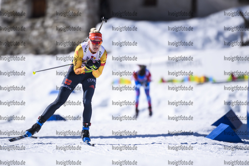 09.02.2020, xkvx, Biathlon IBU Cup Martell, Massenstart Damen, v.l. Maren Hammerschmidt (Germany) in aktion / in action competes