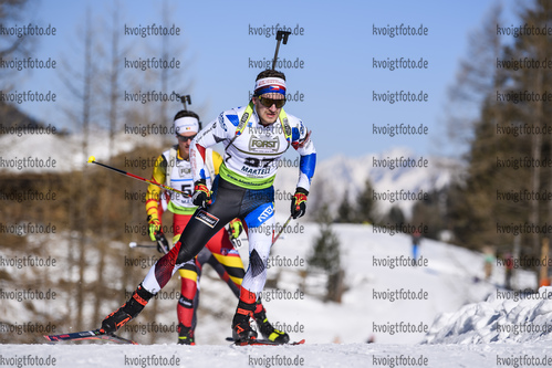 09.02.2020, xkvx, Biathlon IBU Cup Martell, Massenstart Herren, v.l. Milan Zemlicka (Czech Republic) in aktion / in action competes