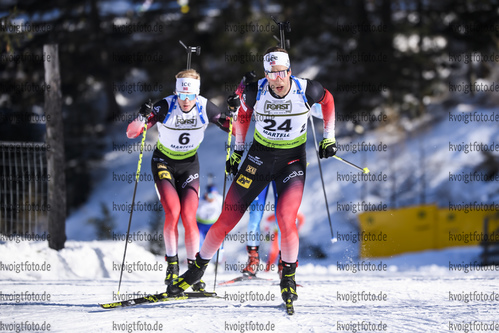 09.02.2020, xkvx, Biathlon IBU Cup Martell, Massenstart Herren, v.l. Lars Helge Birkeland (Norway) in aktion / in action competes