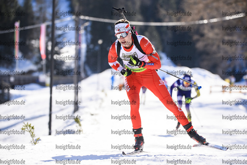 09.02.2020, xkvx, Biathlon IBU Cup Martell, Massenstart Herren, v.l. Adam Runnalls (Canada) in aktion / in action competes
