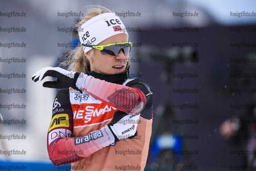 11.02.2020, xkvx, Biathlon IBU Weltmeisterschaft Antholz, Training Damen und Herren, v.l. Tiril Eckhoff (Norway) schaut / looks on