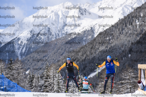 11.02.2020, xkvx, Biathlon IBU Weltmeisterschaft Antholz, Training Damen und Herren, v.l. German Ski Technican in aktion / in action competes