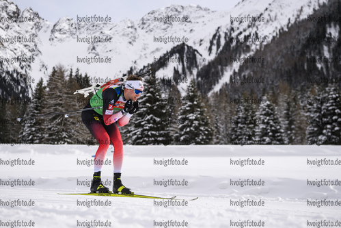 11.02.2020, xkvx, Biathlon IBU Weltmeisterschaft Antholz, Training Damen und Herren, v.l. Tarjei Boe (Norway) in aktion / in action competes