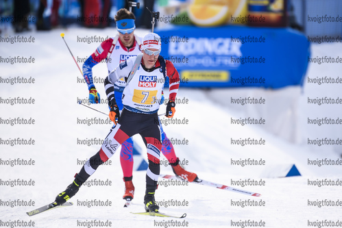 13.02.2020, xkvx, Biathlon IBU Weltmeisterschaft Antholz, Mixed Staffel, v.l. Felix Leitner (Austria) in aktion / in action competes