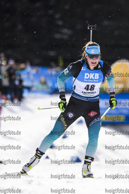 14.02.2020, xkvx, Biathlon IBU Weltmeisterschaft Antholz, Sprint Damen, v.l. Justine Braisaz (France) in aktion / in action competes