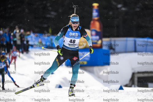 14.02.2020, xkvx, Biathlon IBU Weltmeisterschaft Antholz, Sprint Damen, v.l. Justine Braisaz (France) in aktion / in action competes