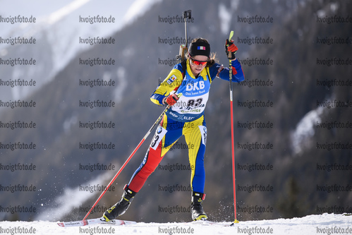 14.02.2020, xkvx, Biathlon IBU Weltmeisterschaft Antholz, Sprint Damen, v.l. Ana Larisa Cotrus (Romania) in aktion / in action competes
