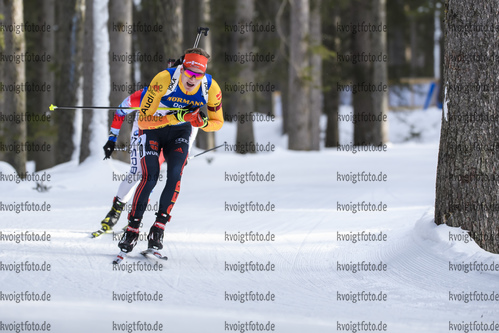 15.02.2020, xkvx, Biathlon IBU Weltmeisterschaft Antholz, Sprint Herren, v.l. Benedikt Doll (Germany) in aktion / in action competes