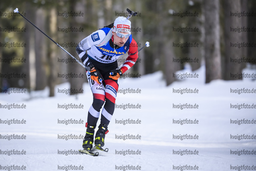 15.02.2020, xkvx, Biathlon IBU Weltmeisterschaft Antholz, Sprint Herren, v.l. Felix Leitner (Austria) in aktion / in action competes