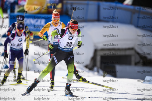 16.02.2020, xkvx, Biathlon IBU Weltmeisterschaft Antholz, Verfolgung Damen, v.l. Lea Einfalt (Slovenia) in aktion / in action competes