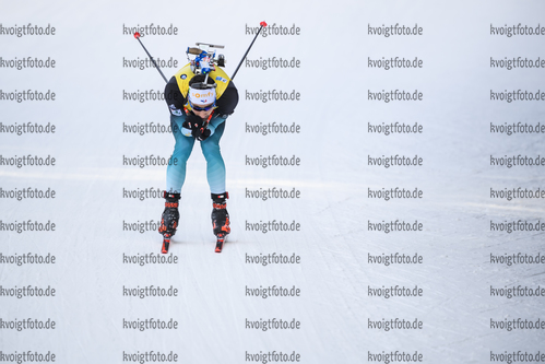 16.02.2020, xkvx, Biathlon IBU Weltmeisterschaft Antholz, Verfolgung Herren, v.l. Martin Fourcade (France) in aktion / in action competes