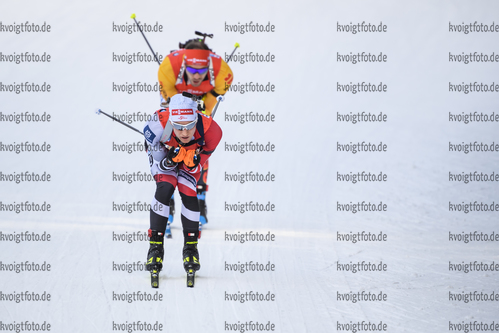 16.02.2020, xkvx, Biathlon IBU Weltmeisterschaft Antholz, Verfolgung Herren, v.l. Felix Leitner (Austria) in aktion / in action competes