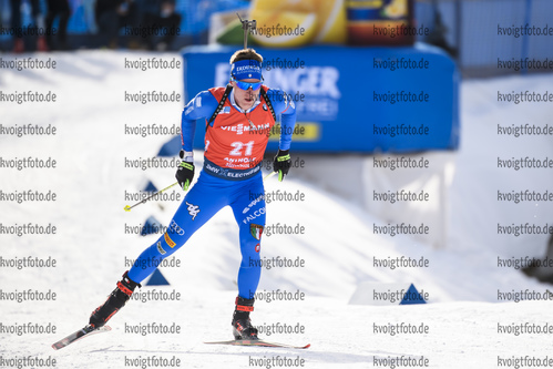 16.02.2020, xkvx, Biathlon IBU Weltmeisterschaft Antholz, Verfolgung Herren, v.l. Lukas Hofer (Italy) in aktion / in action competes