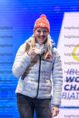 16.02.2020, xkvx, Biathlon IBU Weltmeisterschaft Antholz, Verfolgung Damen, v.l. Denise Herrmann (Germany)  / 