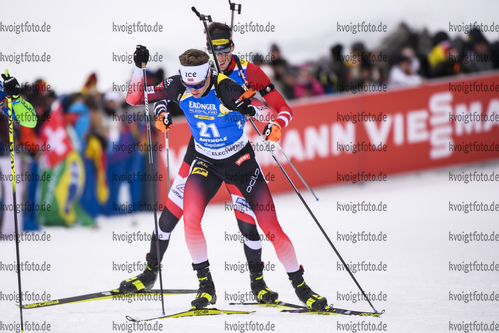 19.02.2020, xkvx, Biathlon IBU Weltmeisterschaft Antholz, Einzel Herren, v.l. Tarjei Boe (Norway) in aktion / in action competes