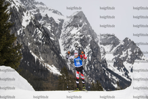 19.02.2020, xkvx, Biathlon IBU Weltmeisterschaft Antholz, Einzel Herren, v.l. Felix Leitner (Austria) in aktion / in action competes