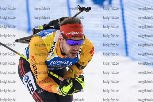 19.02.2020, xkvx, Biathlon IBU Weltmeisterschaft Antholz, Einzel Herren, v.l. Arnd Peiffer (Germany) in aktion / in action competes
