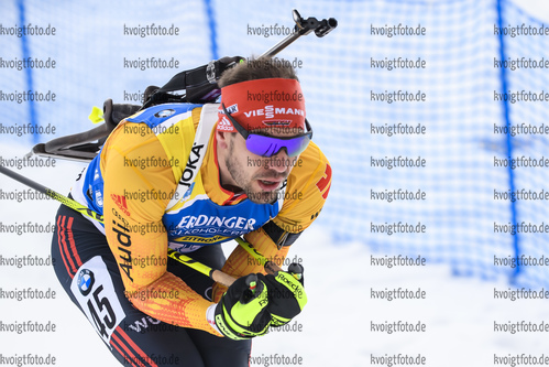 19.02.2020, xkvx, Biathlon IBU Weltmeisterschaft Antholz, Einzel Herren, v.l. Arnd Peiffer (Germany) in aktion / in action competes
