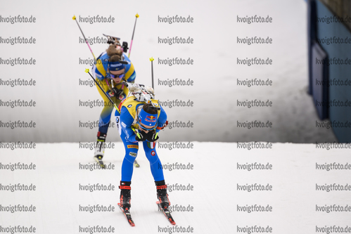 23.02.2020, xkvx, Biathlon IBU Weltmeisterschaft Antholz, Massenstart Damen, v.l. Dorothea Wierer (Italy) in aktion / in action competes
