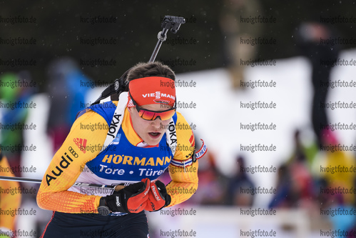 23.02.2020, xkvx, Biathlon IBU Weltmeisterschaft Antholz, Massenstart Herren, v.l. Philipp Horn (Germany) in aktion / in action competes