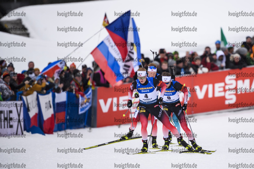 23.02.2020, xkvx, Biathlon IBU Weltmeisterschaft Antholz, Massenstart Herren, v.l. Johannes Thingnes Boe (Norway) in aktion / in action competes