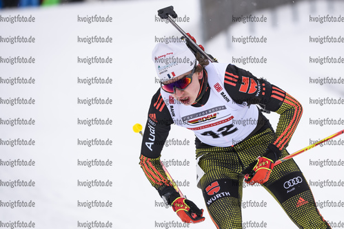 28.02.2020, xkvx, Biathlon DSV Deutschlandpokal Ruhpolding, Sprint - maennlich, v.l. Johan Werner (Germany)  / 