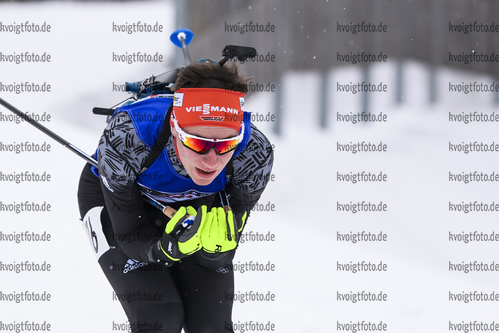 28.02.2020, xkvx, Biathlon DSV Deutschlandpokal Ruhpolding, Sprint - maennlich, v.l. Diogo Martins (Germany)  / 