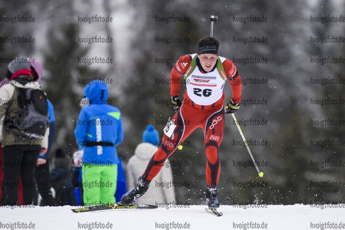 28.02.2020, xkvx, Biathlon DSV Deutschlandpokal Ruhpolding, Sprint - maennlich, v.l. Jonas Richter (Germany)  / 