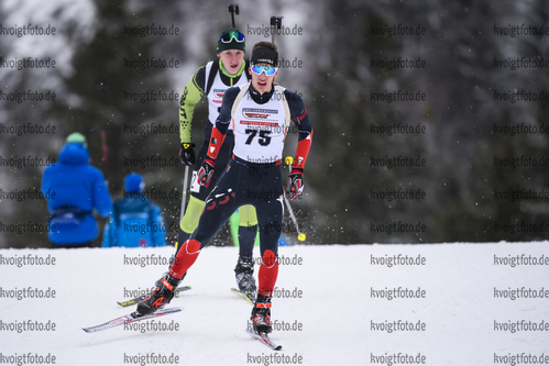 28.02.2020, xkvx, Biathlon DSV Deutschlandpokal Ruhpolding, Sprint - maennlich, v.l. Silas Merten (Germany)  / 