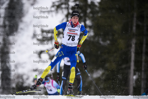 28.02.2020, xkvx, Biathlon DSV Deutschlandpokal Ruhpolding, Sprint - maennlich, v.l. Max Hanke (Germany)  / 