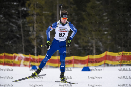 28.02.2020, xkvx, Biathlon DSV Deutschlandpokal Ruhpolding, Sprint - maennlich, v.l. Elias Seidl (Germany)  / 