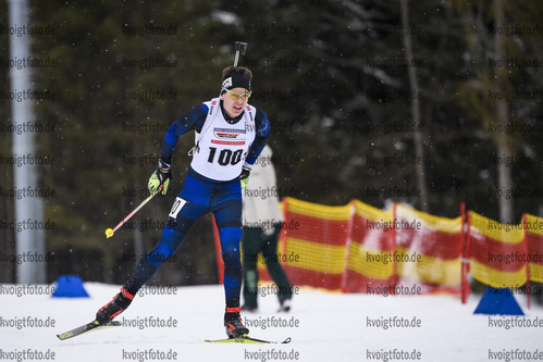 28.02.2020, xkvx, Biathlon DSV Deutschlandpokal Ruhpolding, Sprint - maennlich, v.l. Luca Nicolussi (Germany)  / 