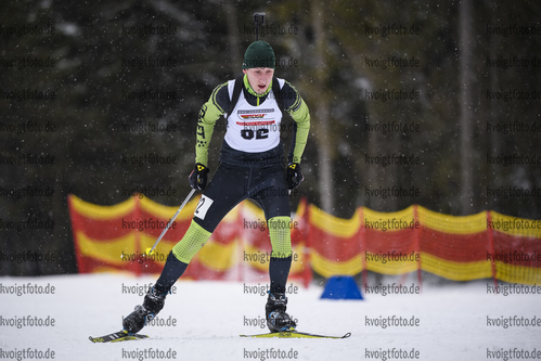 28.02.2020, xkvx, Biathlon DSV Deutschlandpokal Ruhpolding, Sprint - maennlich, v.l. Adrian Franz (Germany)  / 