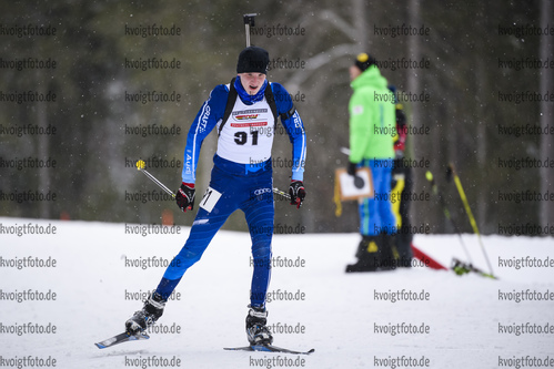 28.02.2020, xkvx, Biathlon DSV Deutschlandpokal Ruhpolding, Sprint - maennlich, v.l. Ben Bednorz (Germany)  / 