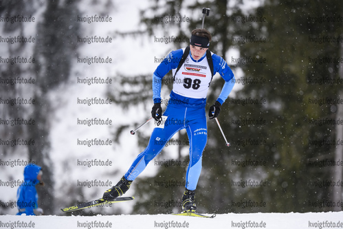 28.02.2020, xkvx, Biathlon DSV Deutschlandpokal Ruhpolding, Sprint - maennlich, v.l. Janne Schurig (Germany)  / 