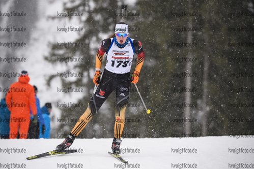 28.02.2020, xkvx, Biathlon DSV Deutschlandpokal Ruhpolding, Sprint - weiblich, v.l. Magdalena Rieger (Germany)  / 