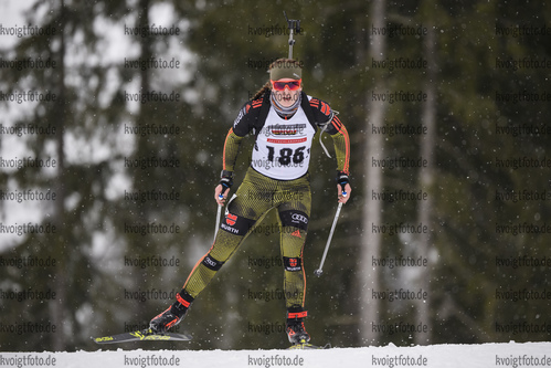 28.02.2020, xkvx, Biathlon DSV Deutschlandpokal Ruhpolding, Sprint - weiblich, v.l. Lilli Bultmann (Germany)  / 