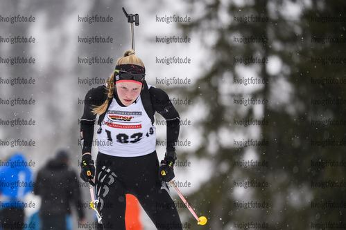 28.02.2020, xkvx, Biathlon DSV Deutschlandpokal Ruhpolding, Sprint - weiblich, v.l. Lisa Witten (Germany)  / 