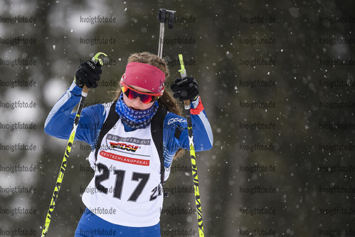 28.02.2020, xkvx, Biathlon DSV Deutschlandpokal Ruhpolding, Sprint - weiblich, v.l. Vianne Martins (Germany)  / 