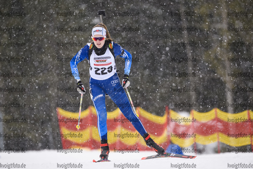 28.02.2020, xkvx, Biathlon DSV Deutschlandpokal Ruhpolding, Sprint - weiblich, v.l. Vanessa Kern (Germany)  / 