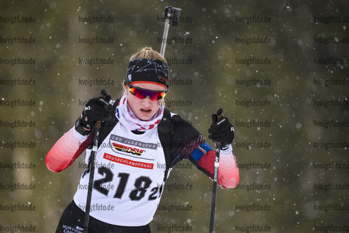 28.02.2020, xkvx, Biathlon DSV Deutschlandpokal Ruhpolding, Sprint - weiblich, v.l. Lena Muesse (Germany)  / 