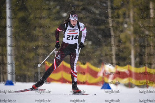 28.02.2020, xkvx, Biathlon DSV Deutschlandpokal Ruhpolding, Sprint - weiblich, v.l. Pauline Brune (Germany)  / 