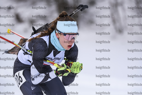 28.02.2020, xkvx, Biathlon DSV Deutschlandpokal Ruhpolding, Sprint - weiblich, v.l. Alina Nussbicker (Germany)  / 