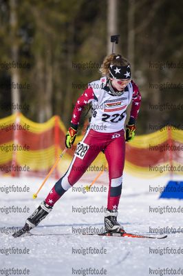 28.02.2020, xkvx, Biathlon DSV Deutschlandpokal Ruhpolding, Sprint - weiblich, v.l. Nina Holzner (Germany)  / 