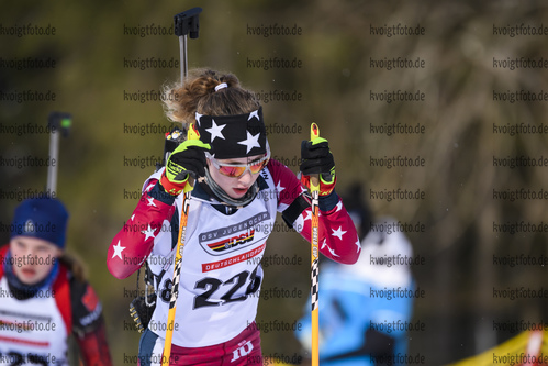 28.02.2020, xkvx, Biathlon DSV Deutschlandpokal Ruhpolding, Sprint - weiblich, v.l. Nina Holzner (Germany)  / 